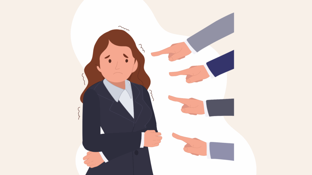 Collaboratrice qui subit du harcèlement au travail