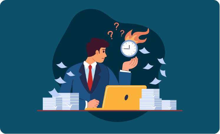 Manager gérant efficacement sa charge de travail