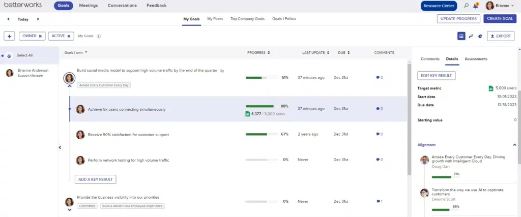 écran solution RH IA betterworks